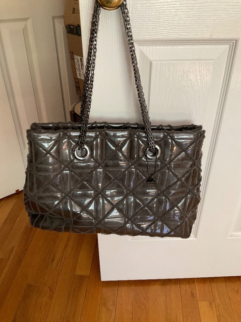 Big Buddha grey handbag